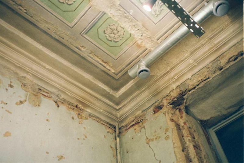 Mould behind the paint